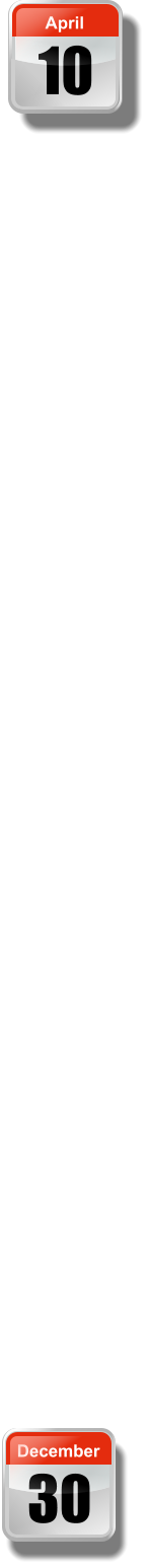 30 December 10 April